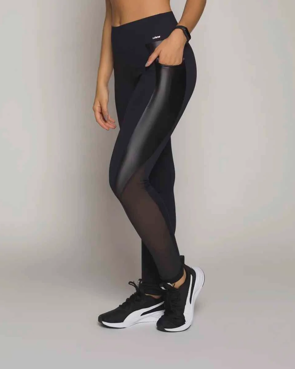 Selene legging com recorte cirre 20891.005 — PRETO (foto 1)