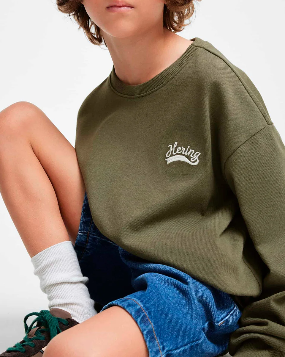 Hering kids camiseta infantil menino manga longa com bordado 5g9b — VERDE (foto 2)