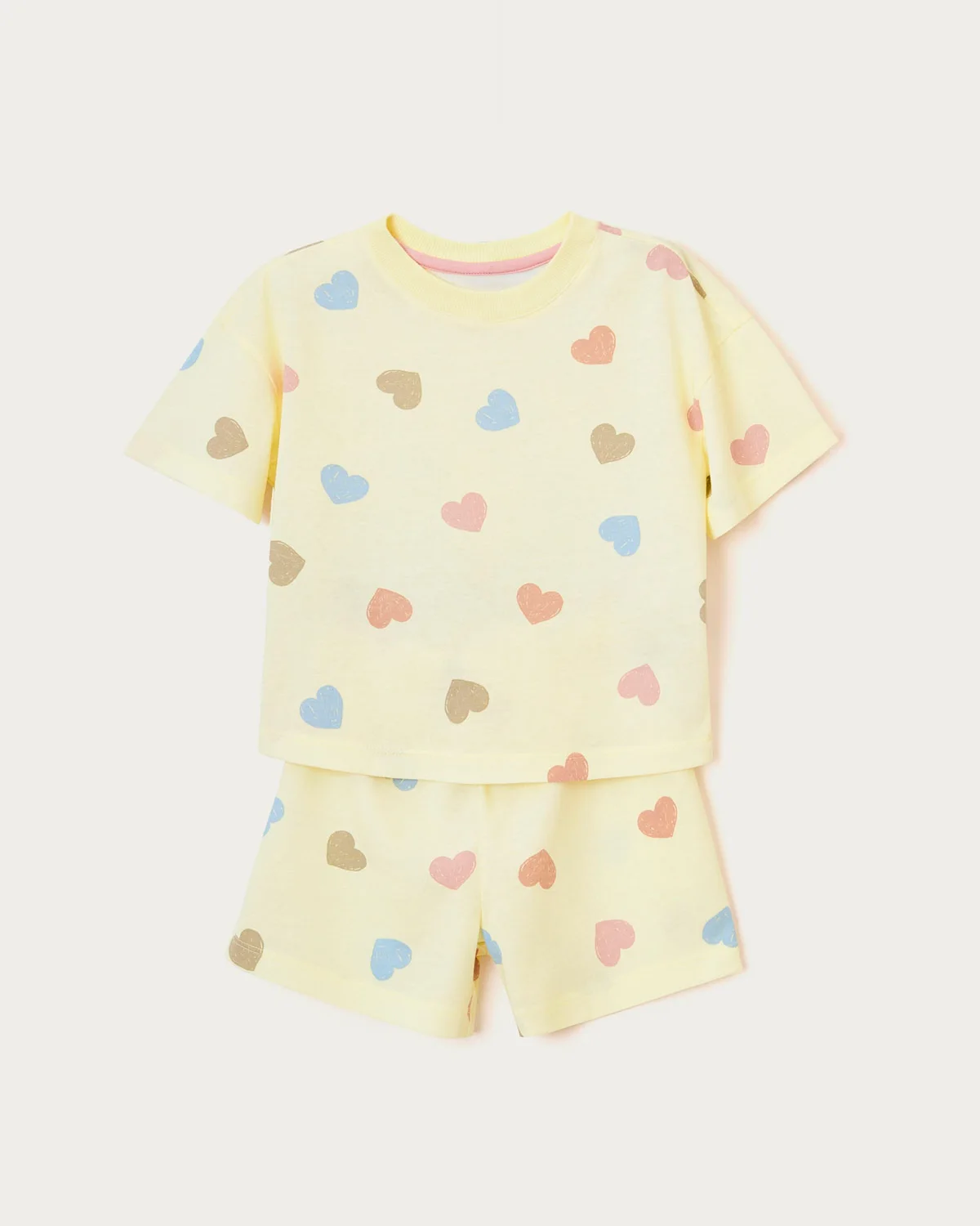 Hering kids pijama infantil menina box estampado 565p — AMARELO (foto 1)