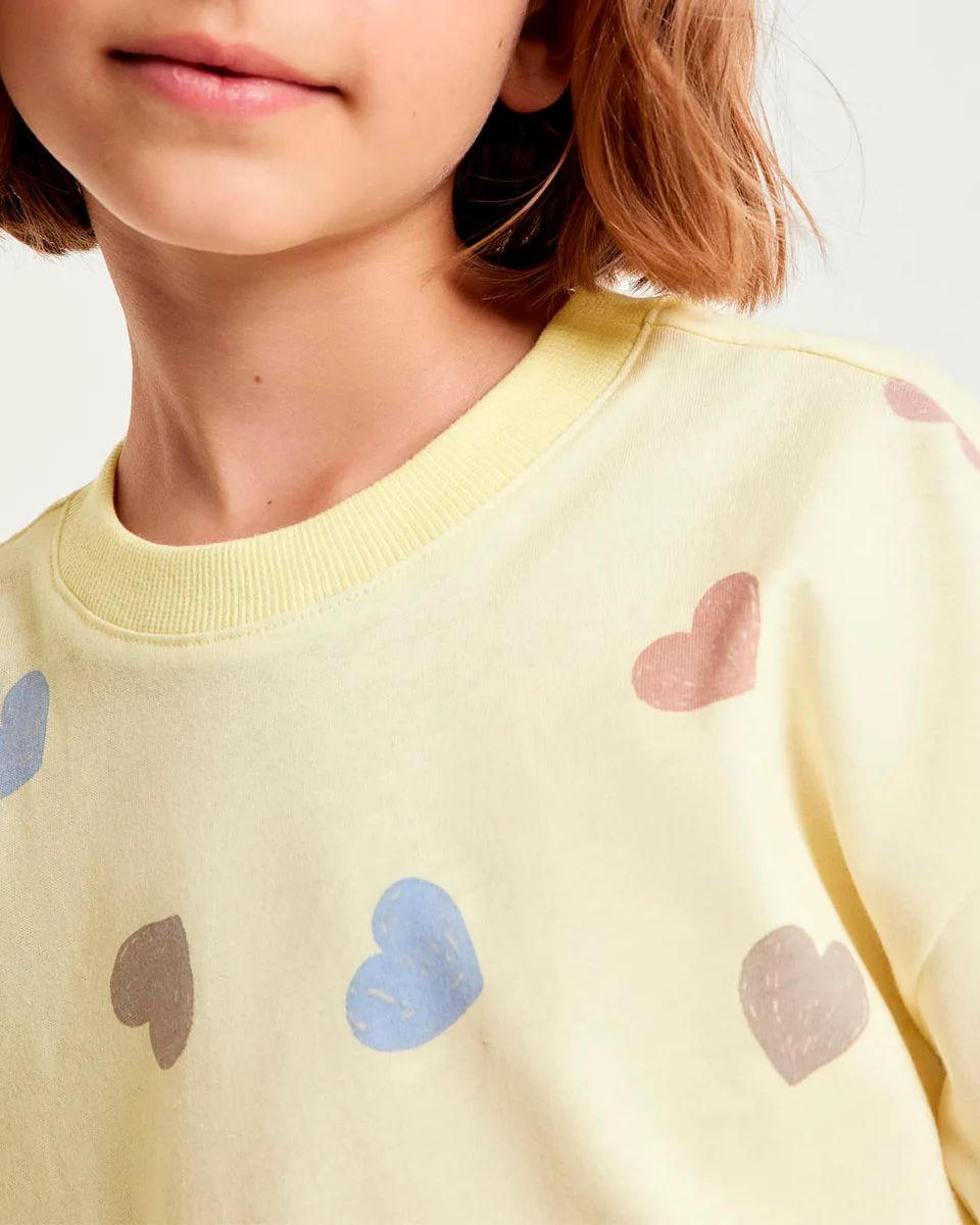 Hering kids pijama infantil menina box estampado 565p — AMARELO (foto 4)