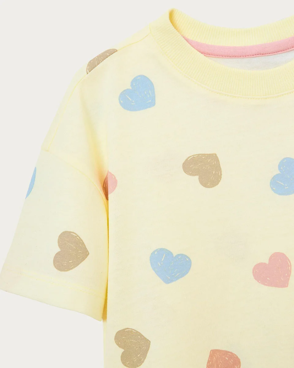 Hering kids pijama infantil menina box estampado 565p — AMARELO (foto 5)