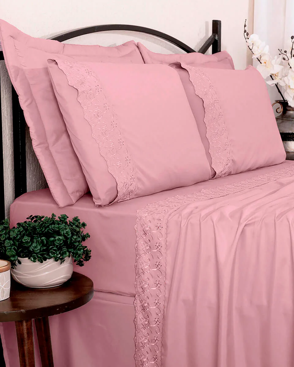 Buettner jogo cama microfibra sonata bordado ingles renda alice (foto 6)