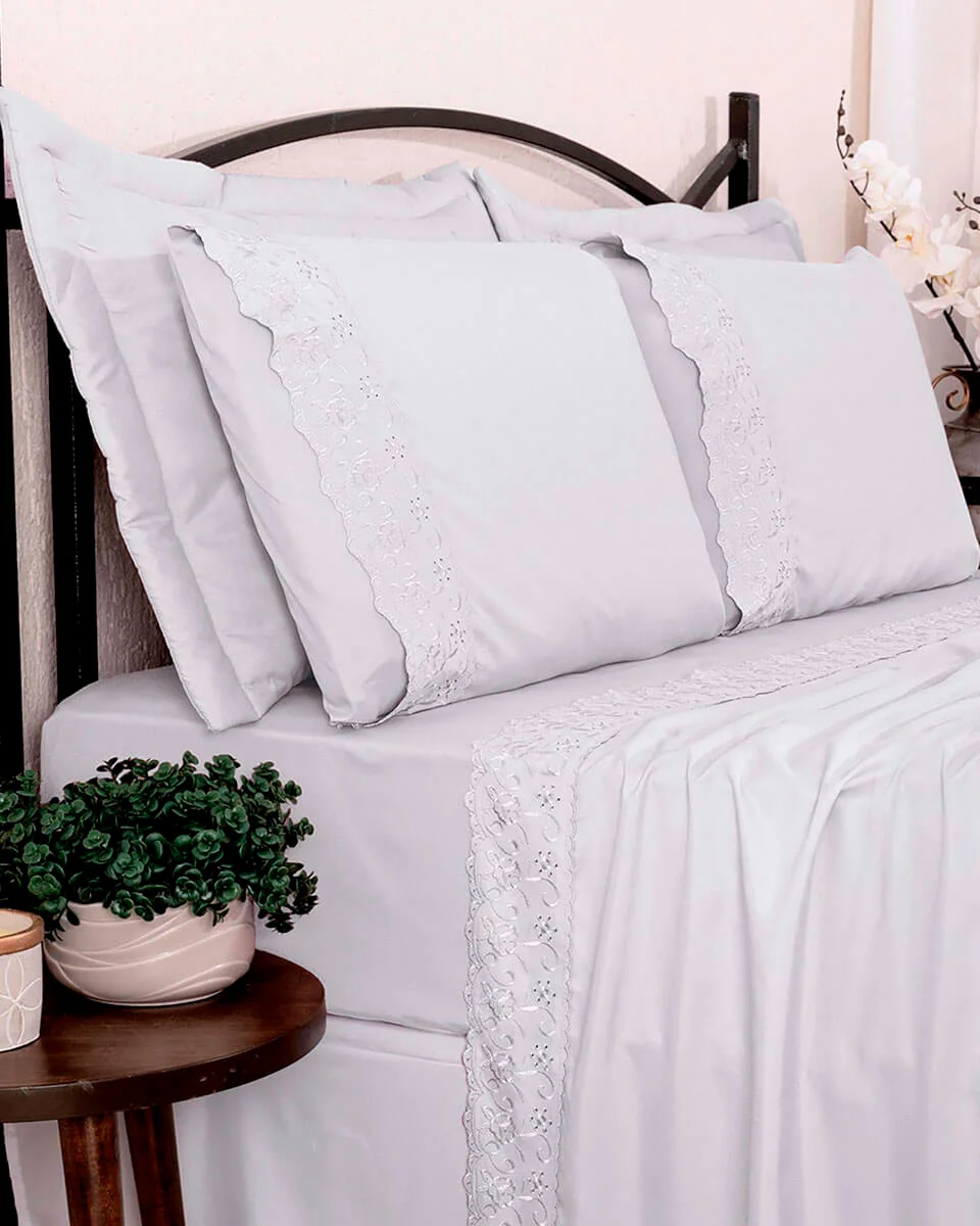 Buettner jogo cama microfibra sonata bordado ingles renda alice (foto 5)