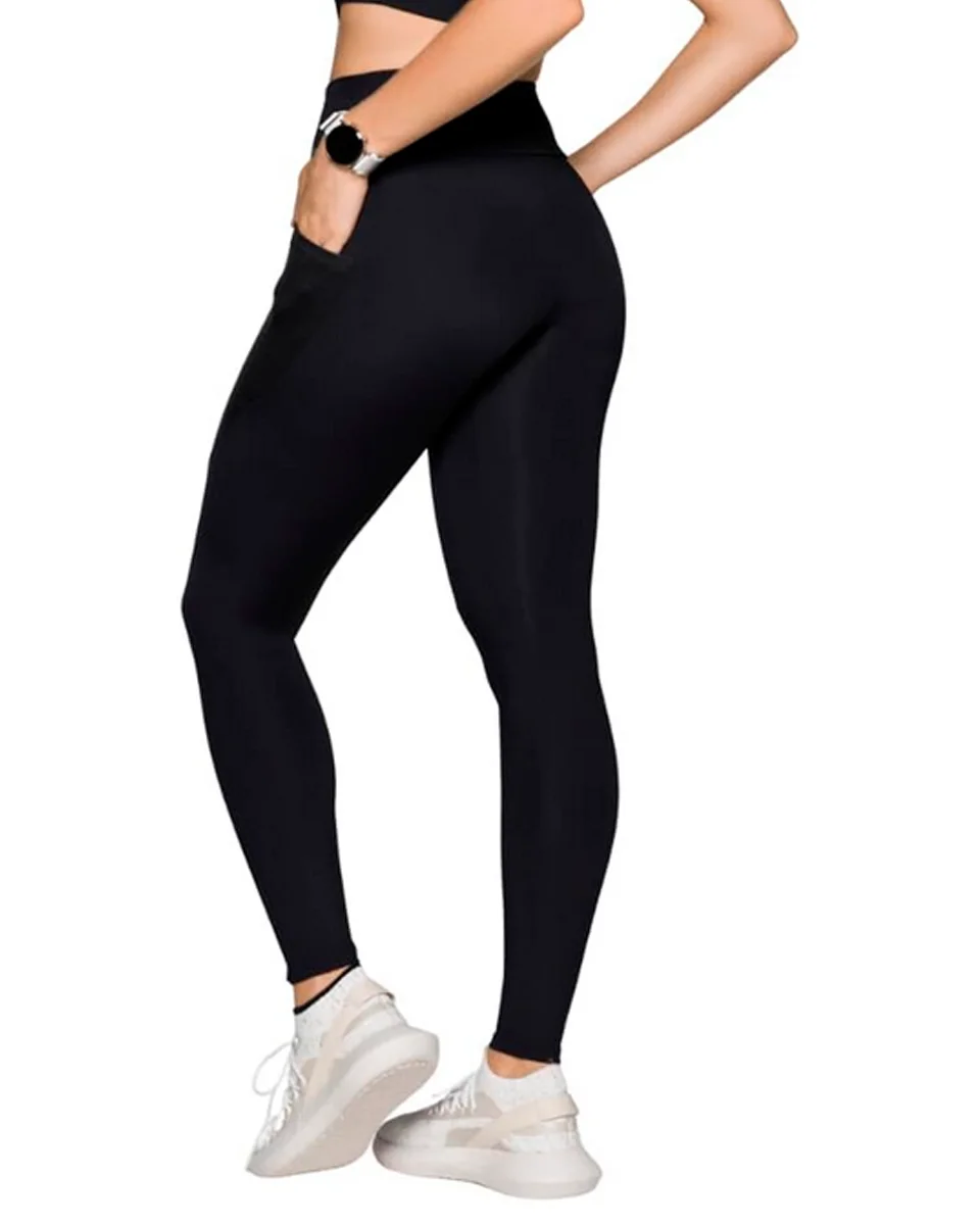 Selene legging com recorte cirre e bolso 24866.001 — PRETO (foto 2)