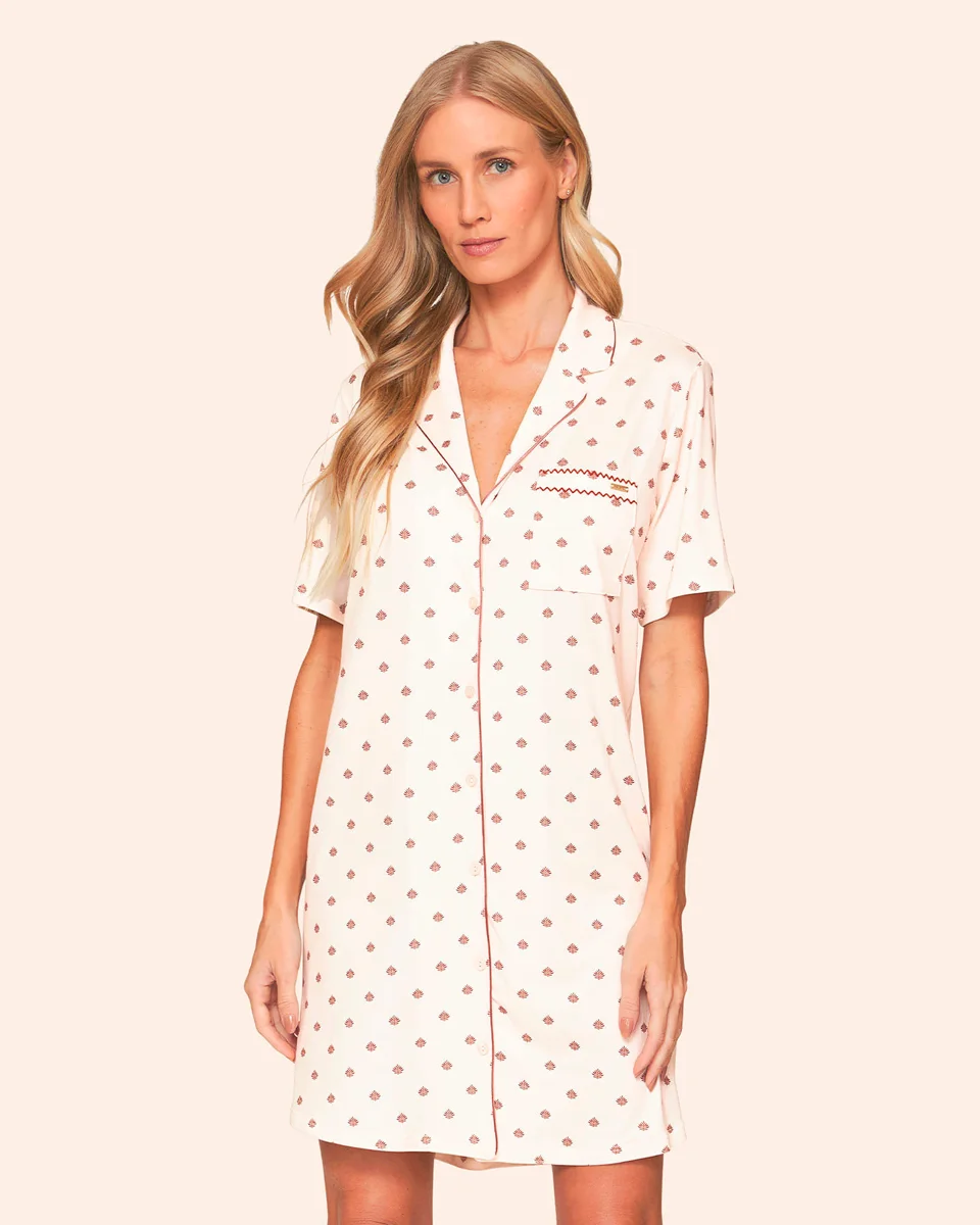 Lua luá chemise essencia — BEGE (foto 1)