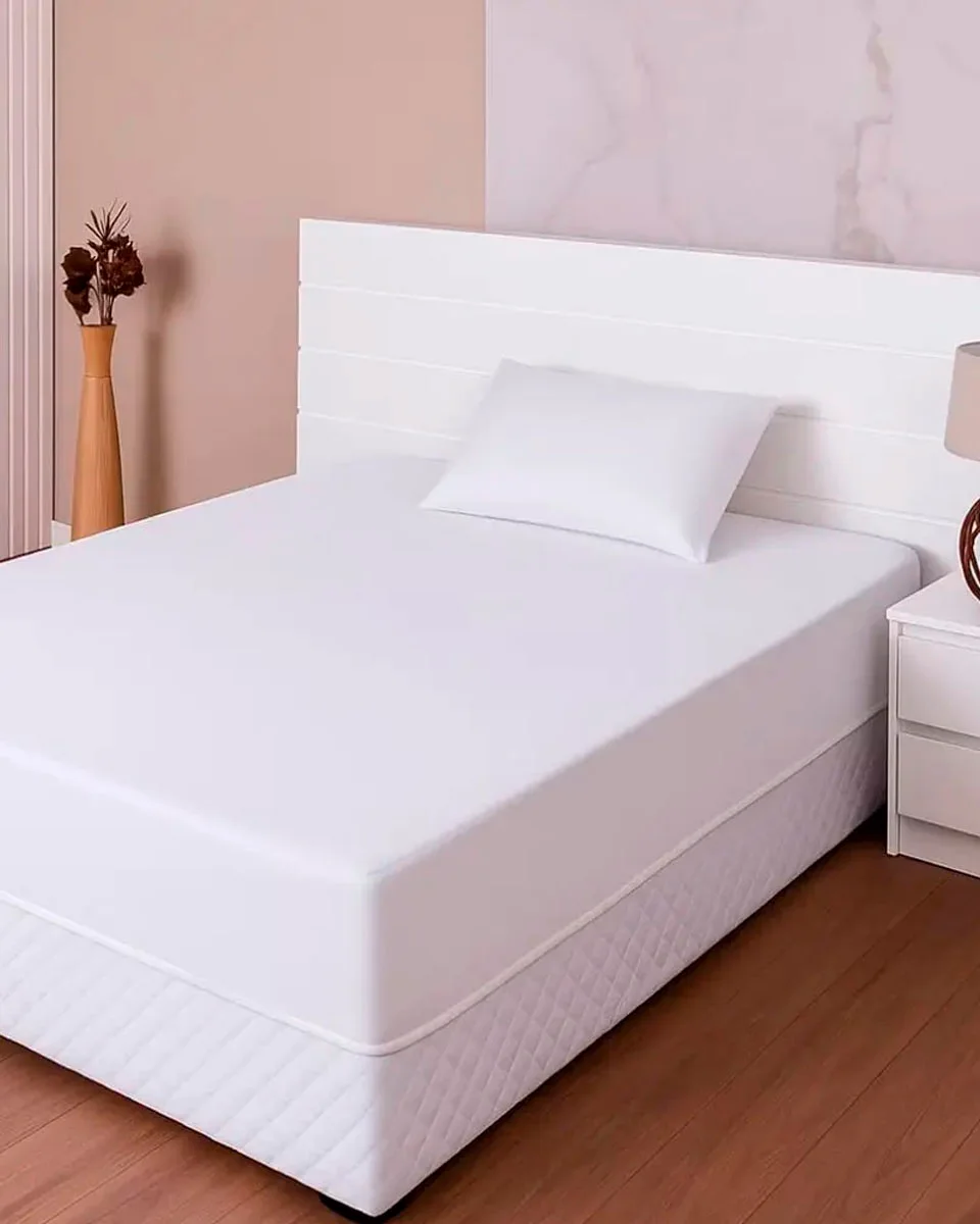 Kalux protetor colchao bambu jacquard impermeavel — BRANCO (foto 3)