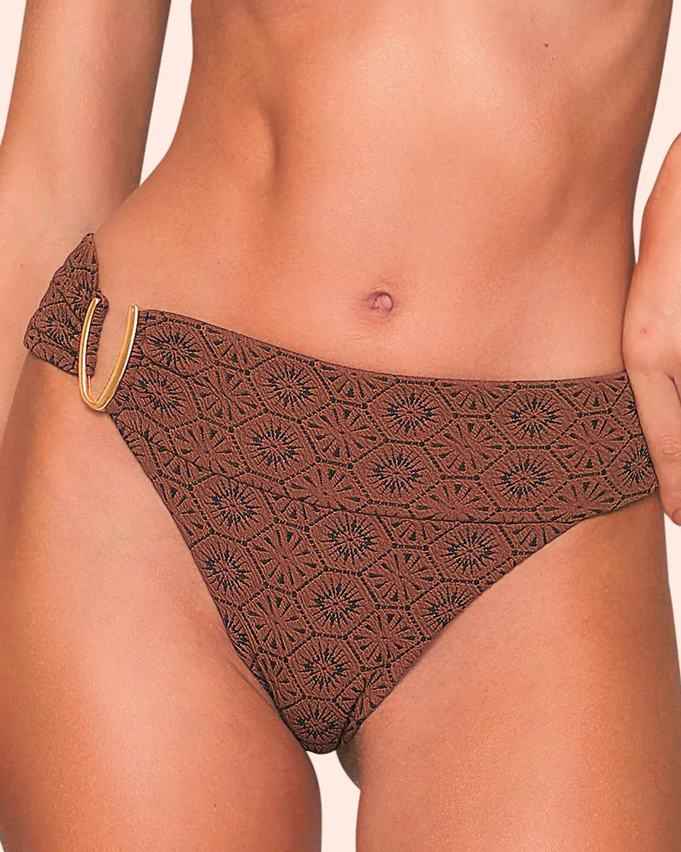 Lua luá biquini torcido comfort copper sun — MARROM (foto 4)
