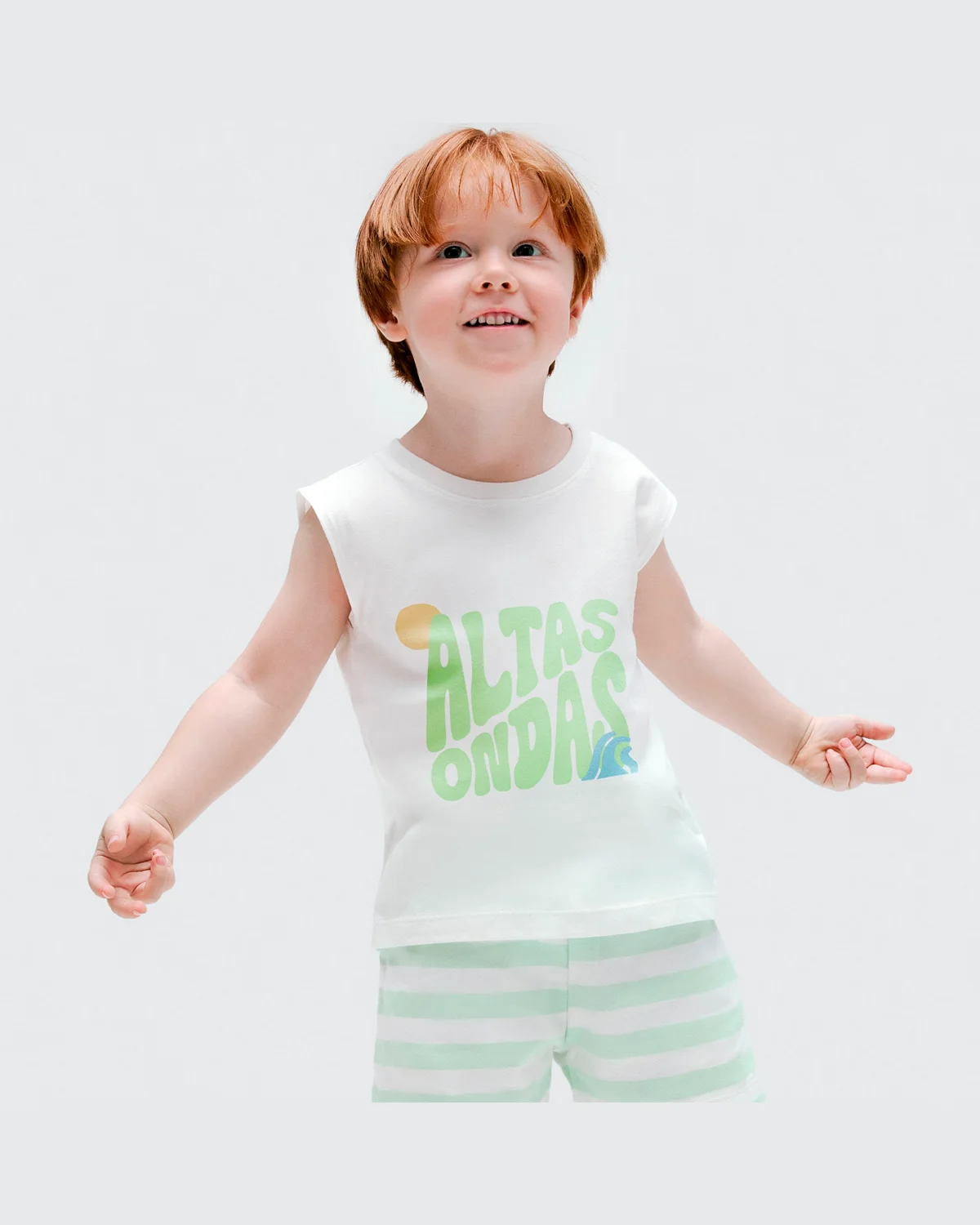 Hering kids conjunto sm masc 5b5t — OFF/LISTRA VERDE (foto 1)