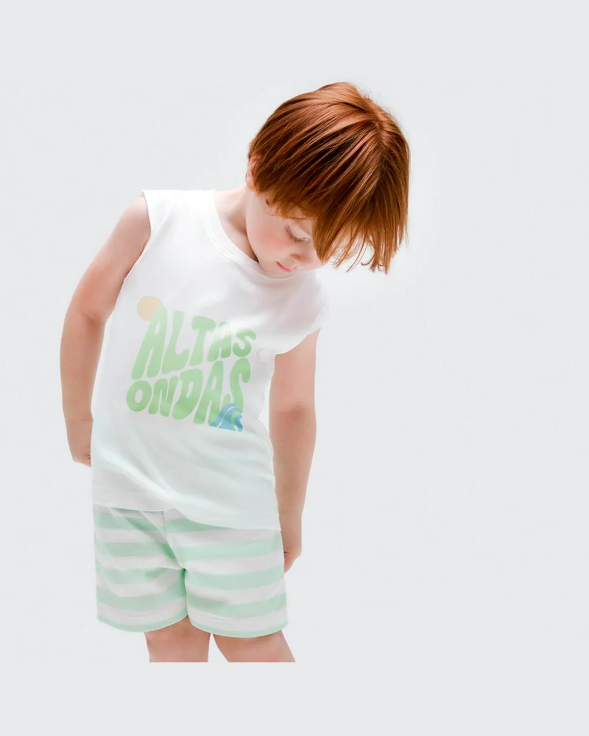 Hering kids conjunto sm masc 5b5t — OFF/LISTRA VERDE (foto 2)