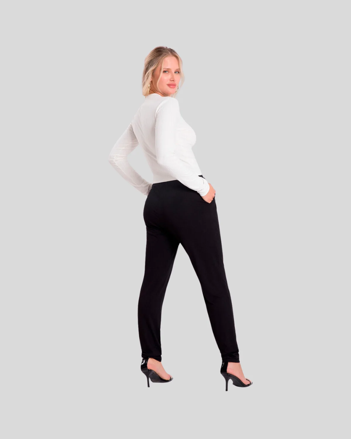 Lunender calca jogging m.viscose c/elastano 00443 — PRETO REATIVO (foto 3)