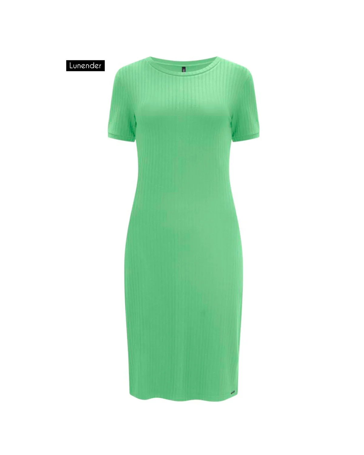 Lunender vestido malha canelado tracy 1.00663 (foto 1)