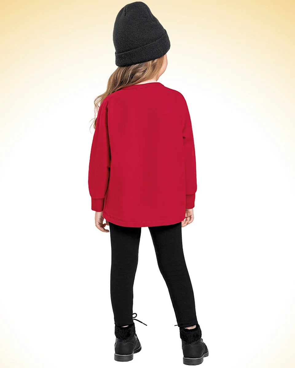 Forfun conjunto casaco em moletom e legging em molecotton feminino 10.23.01303 — VERMELHO/PRETO (foto 2)