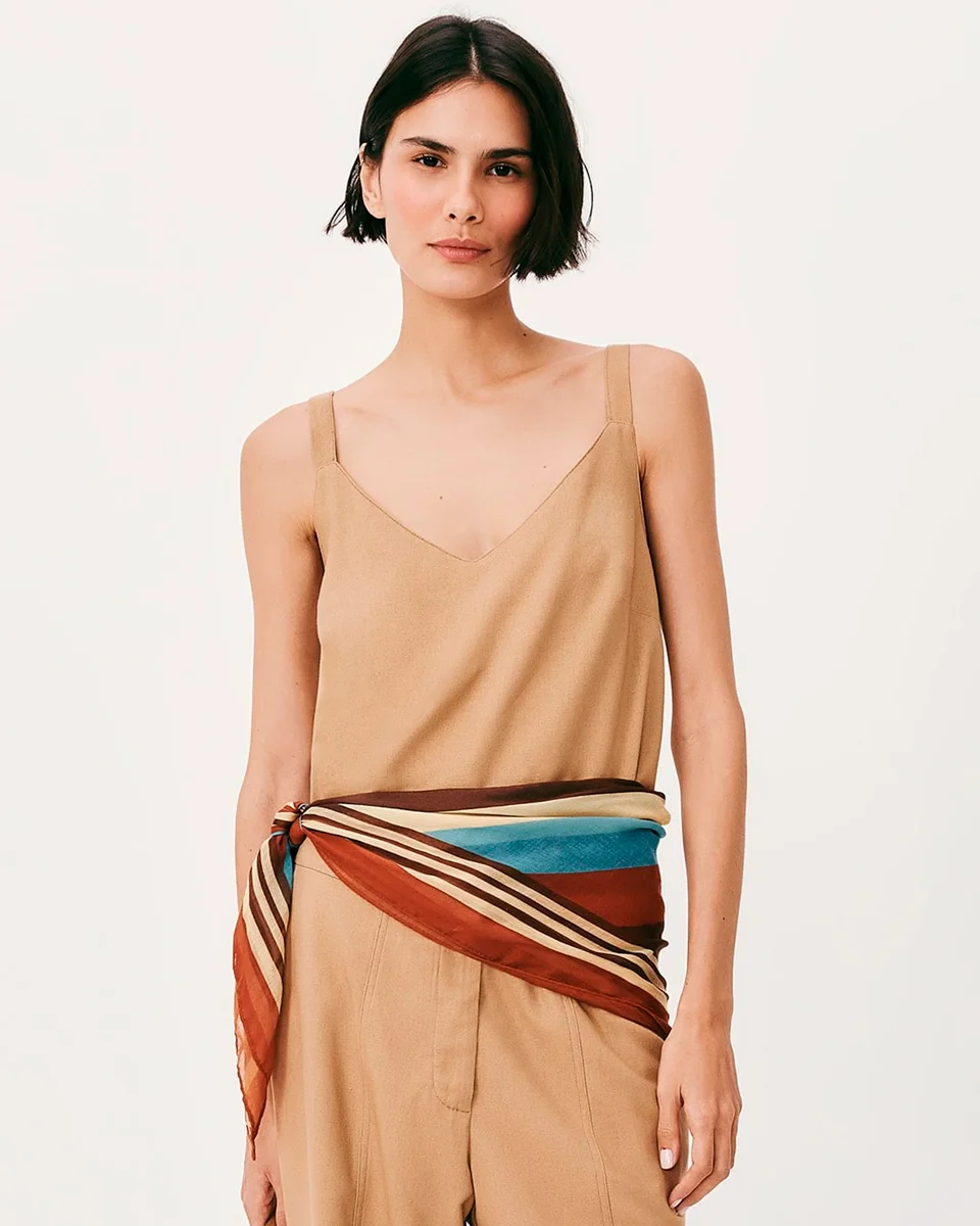 Hering blusa feminina k6am — BEGE (foto 4)