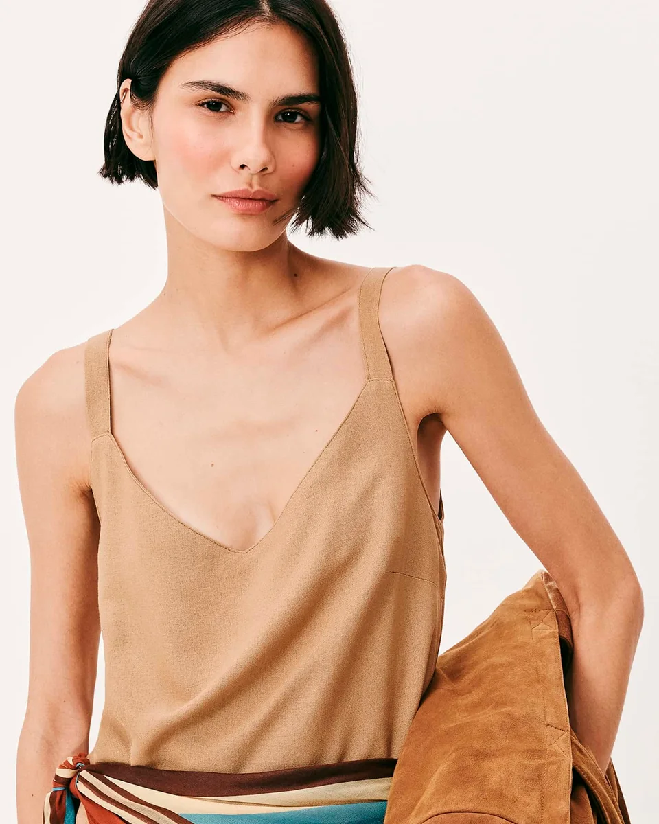 Hering blusa feminina k6am — BEGE (foto 1)