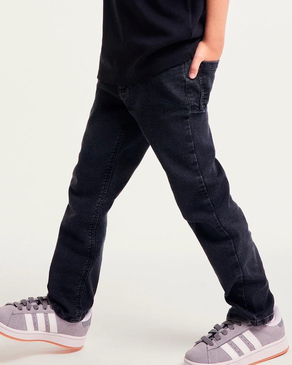 Hering kids calca slim infantil menino c1rn — JEANS PRETO (foto 5)