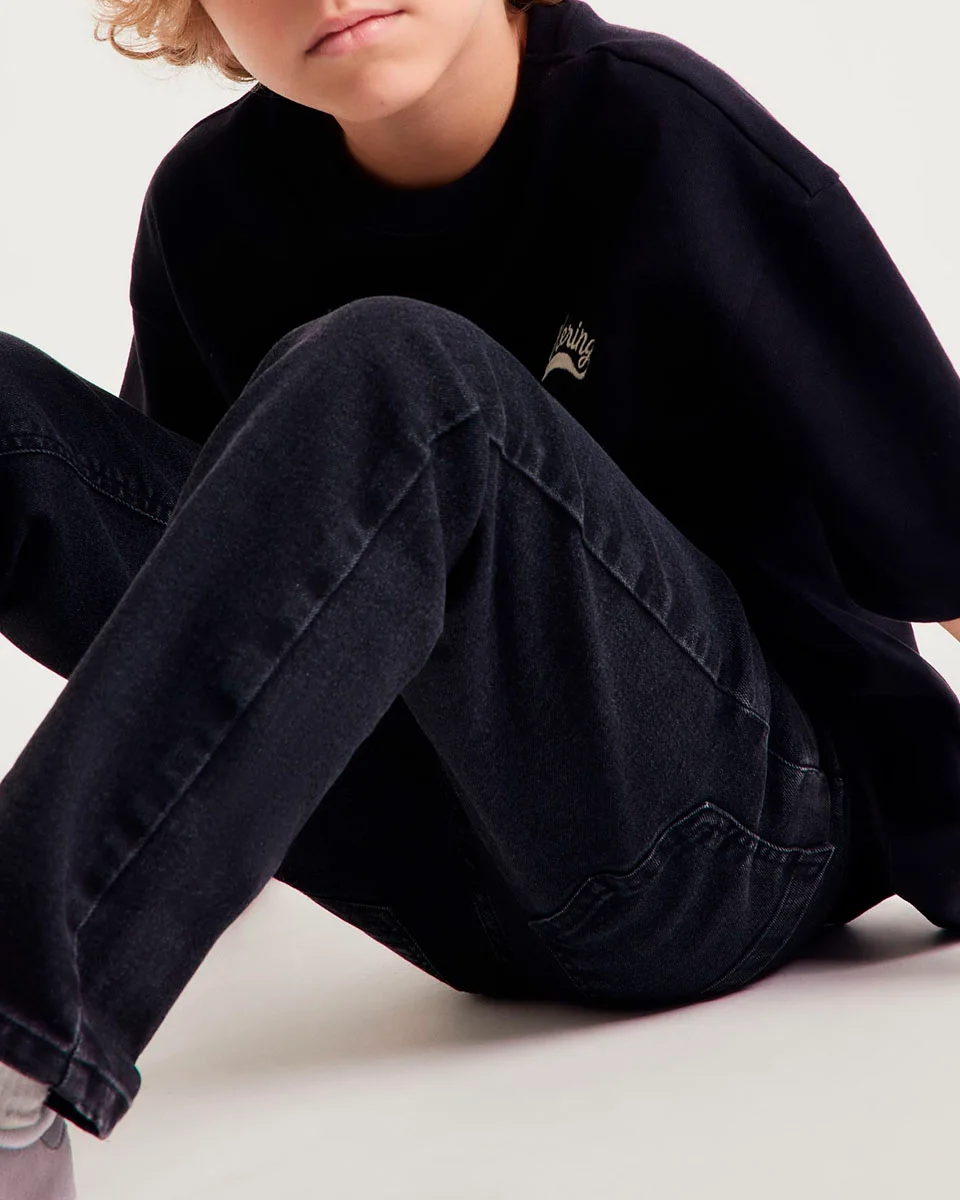 Hering kids calca slim infantil menino c1rn — JEANS PRETO (foto 3)