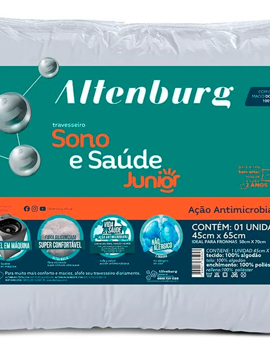 Altenburg travesseiro sono e saude junior — BRANCO (foto 1)