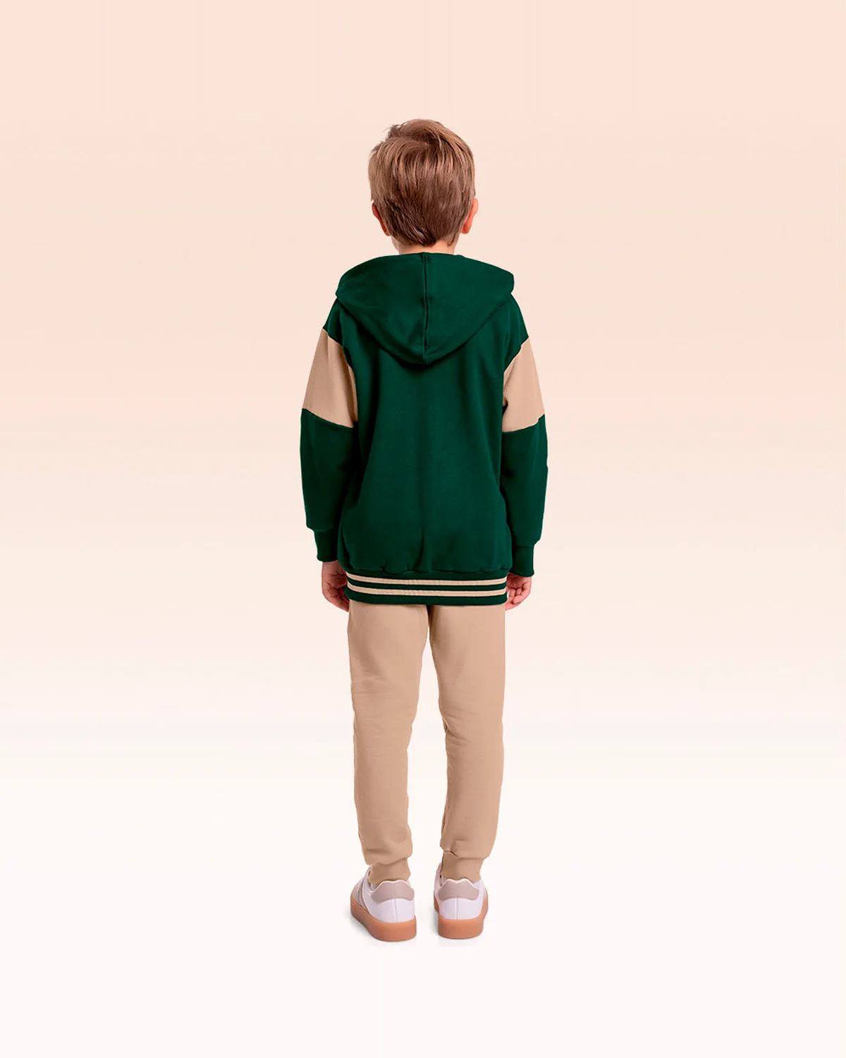 Fakini conjunto jaqueta em malha e calca masculino 10.26.01522 — VERDE/AVELA (foto 2)