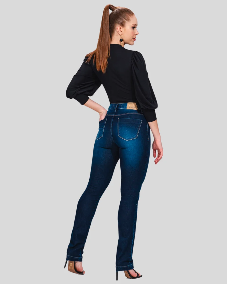 Kacolako calca fem straight lycra jeans k22055 — SHINE CONF (foto 1)
