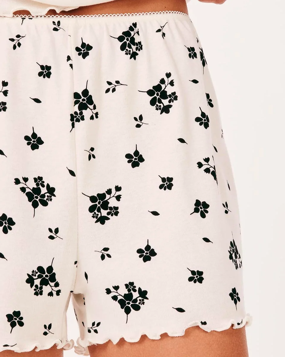 Hering pijama curto feminino estampado com frufru 7cwq (foto 4)