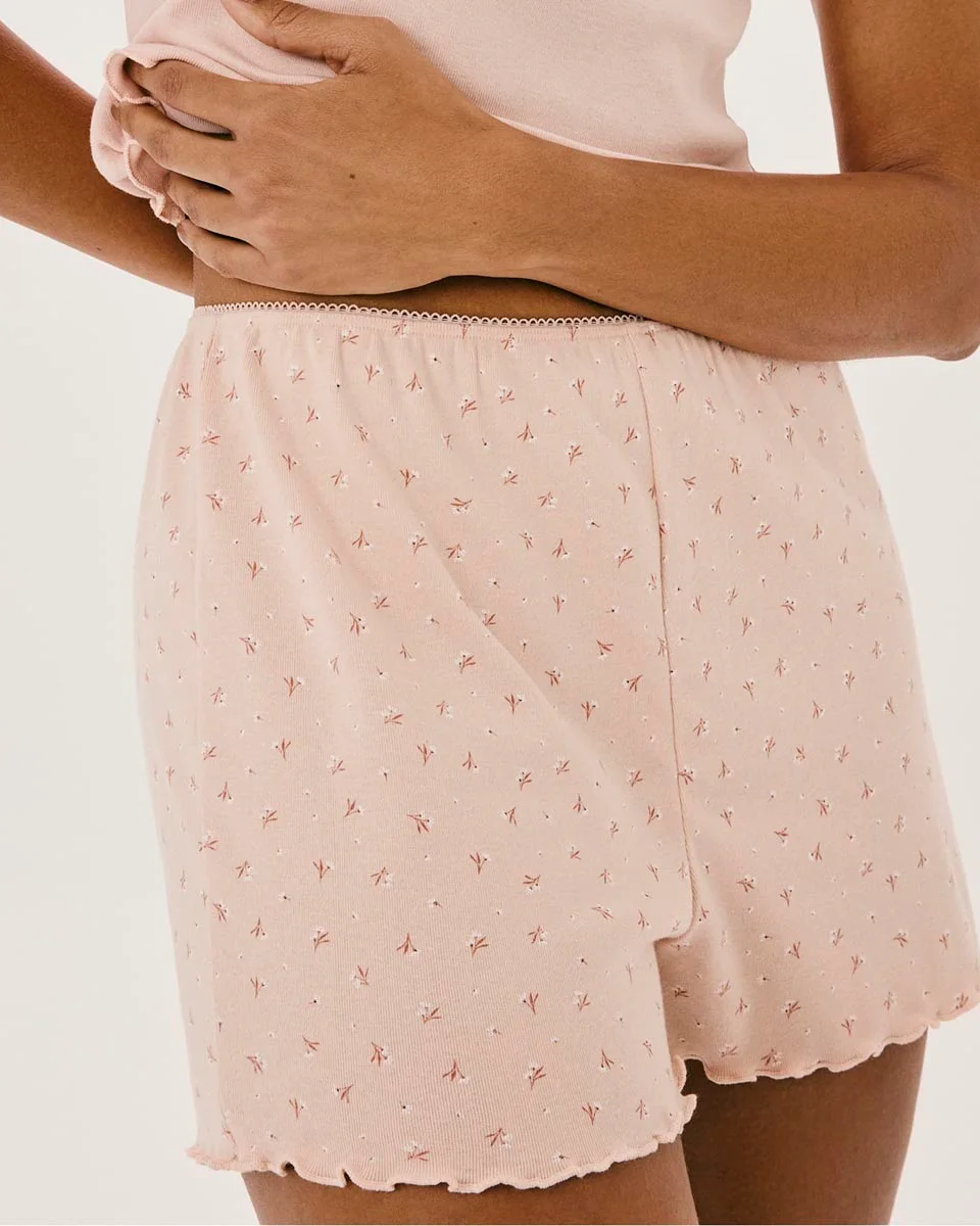 Hering pijama curto feminino estampado com frufru 7cwq (foto 7)