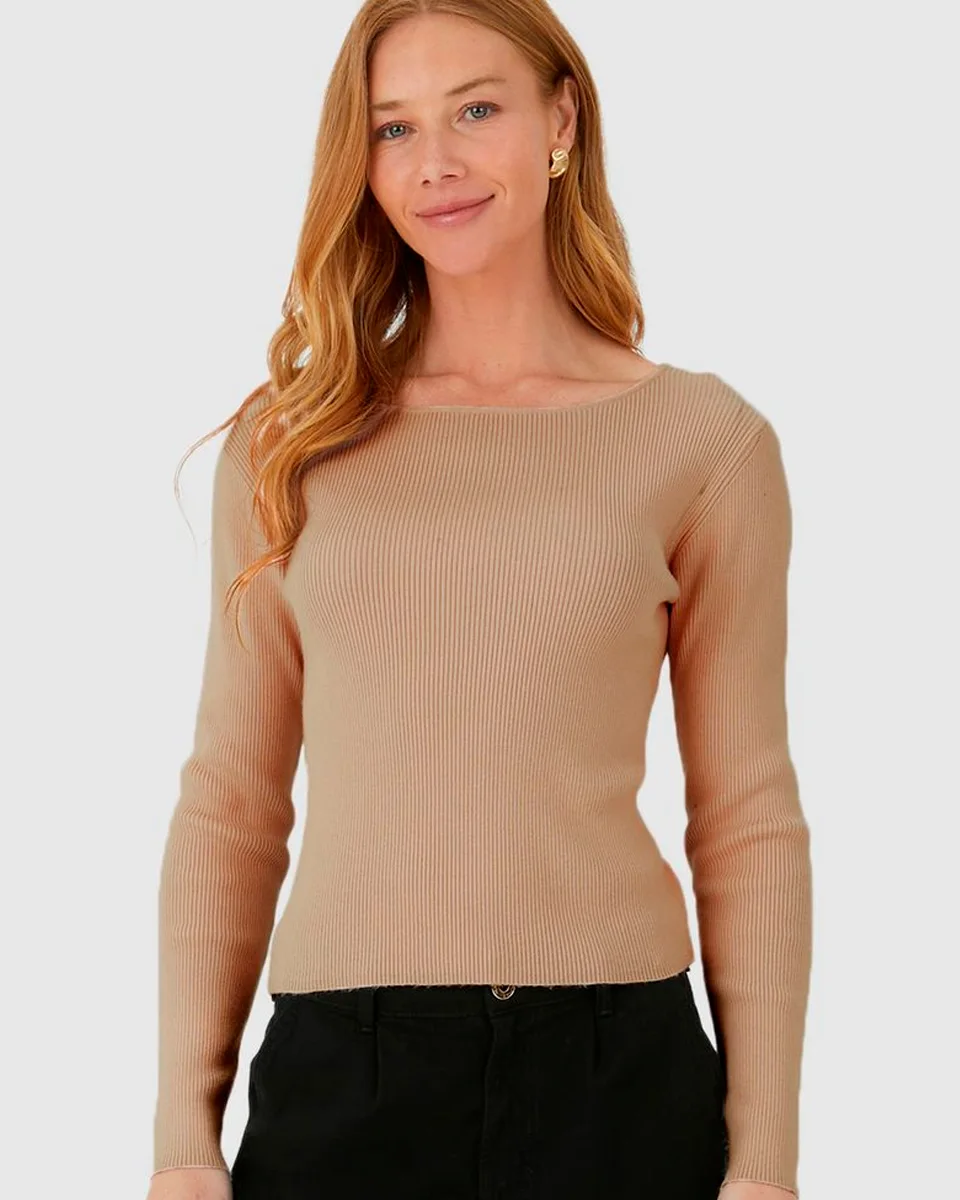 Malwee blusa basico(a) 1000124690 — MARROM (foto 2)