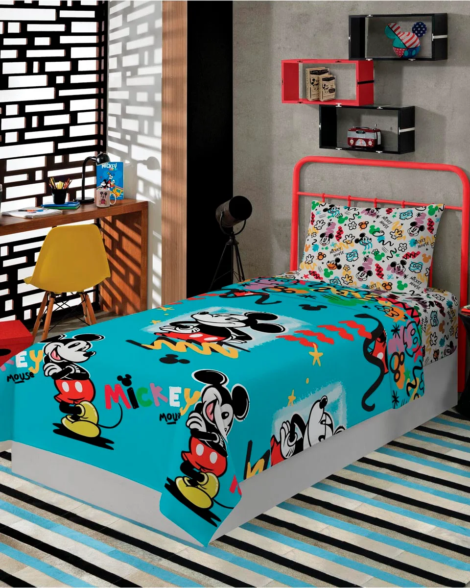 Lepper jogo de cama microfibra estampado 2 pecas (foto 3)