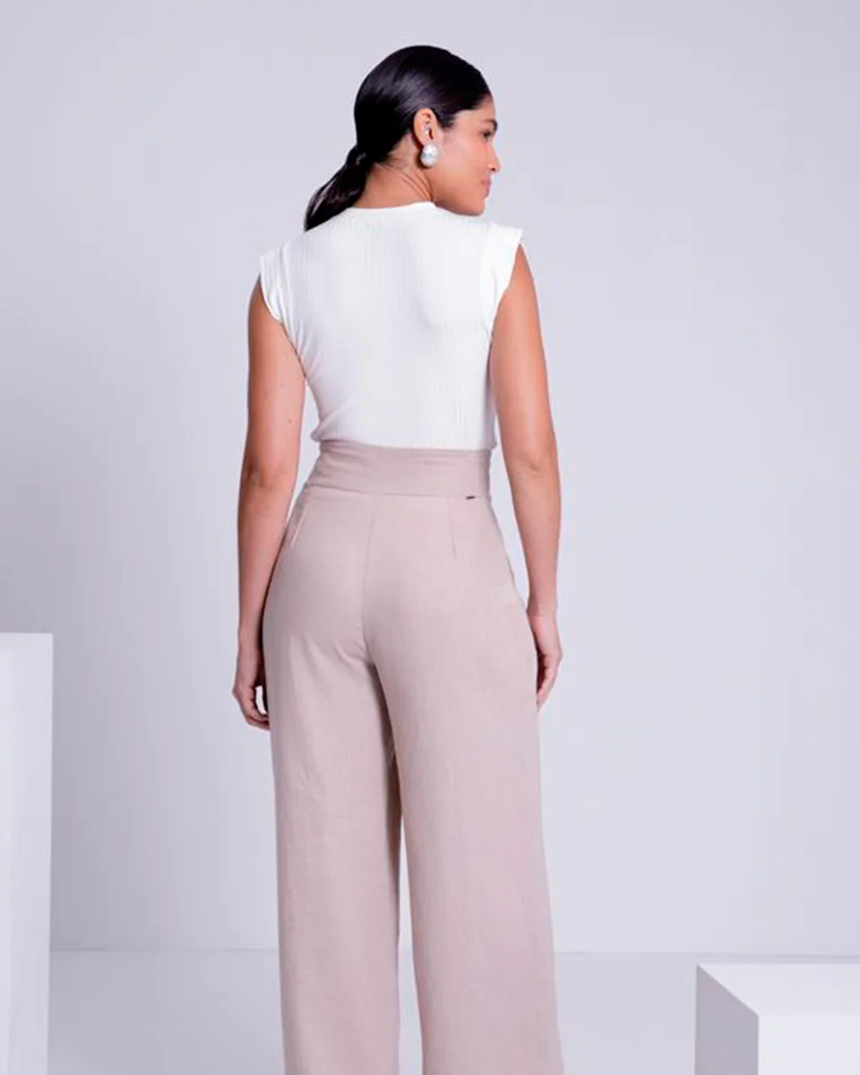 Lunender blusa malha canelada tracy 00481 — BRANCO OFF WHITE (foto 2)