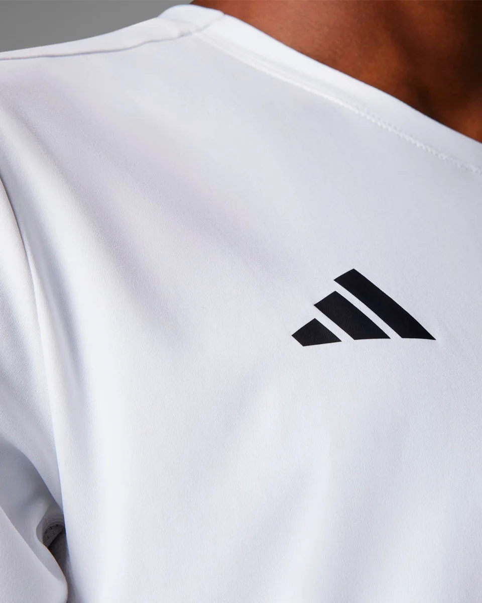 Adidas camiseta corrida adizero essentials in1157 — BRANCO (foto 4)