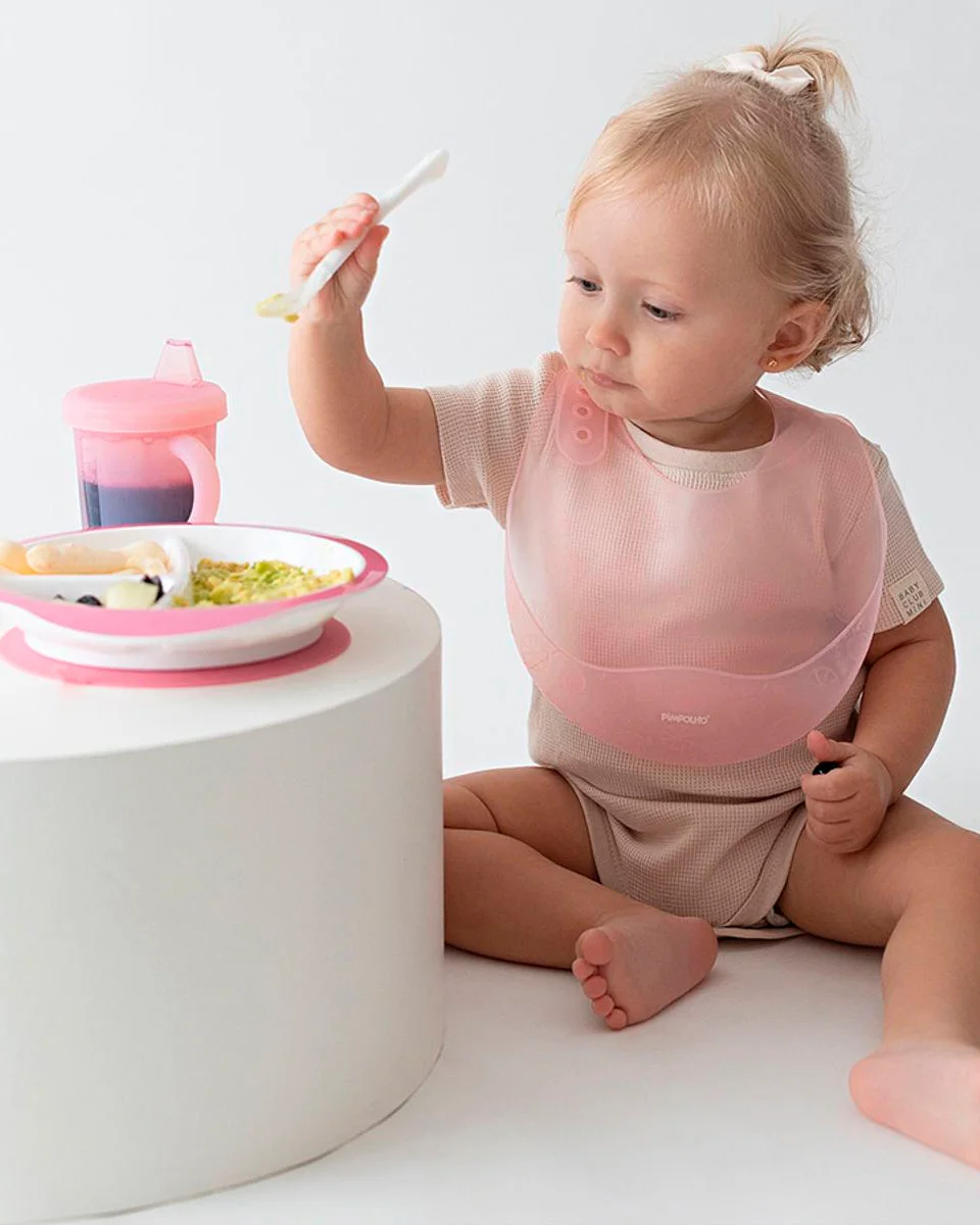 Pimpolho babador de silicone translucido com case (foto 7)