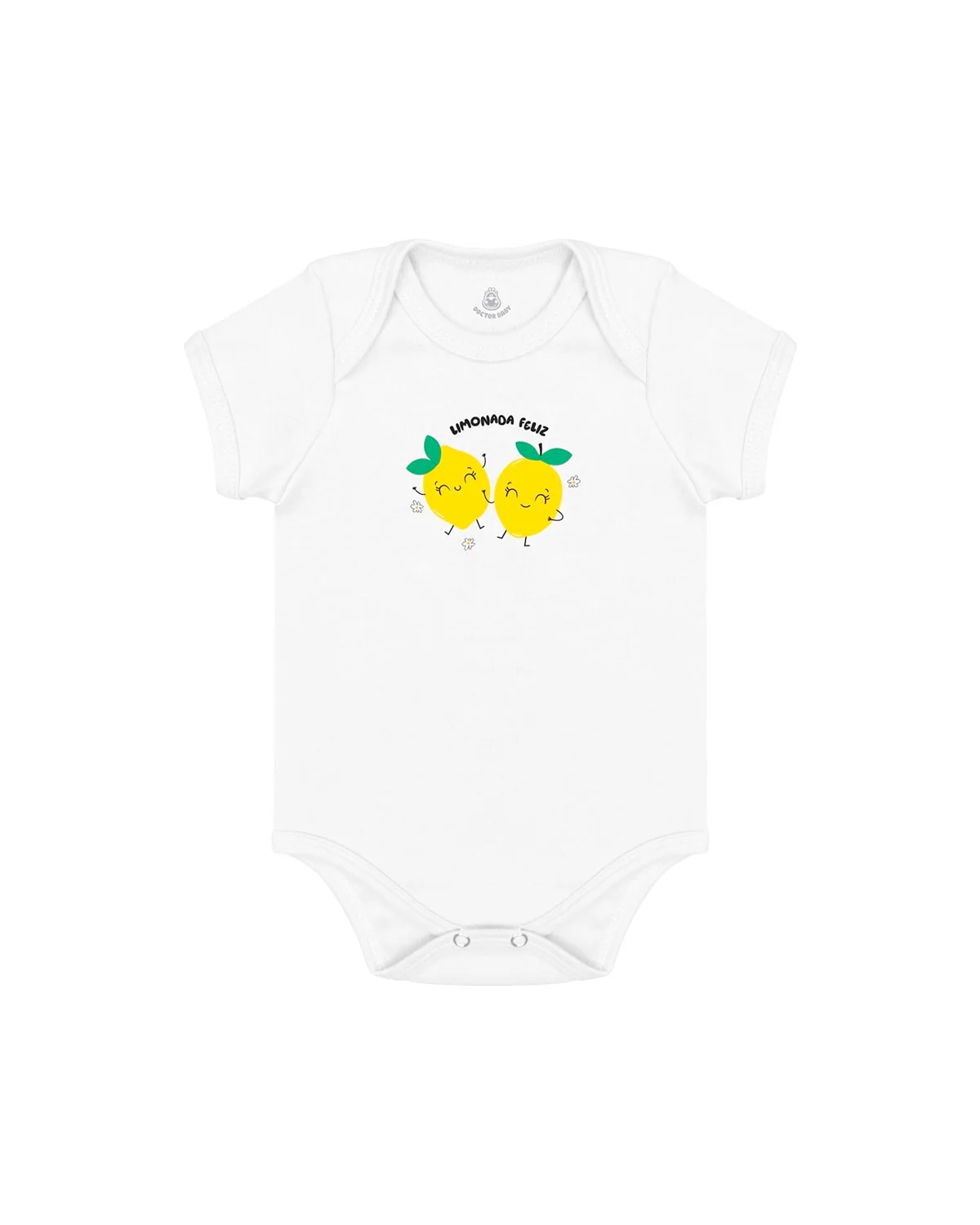 Doctor baby body manga curta limonada feliz — BRANCO (foto 1)