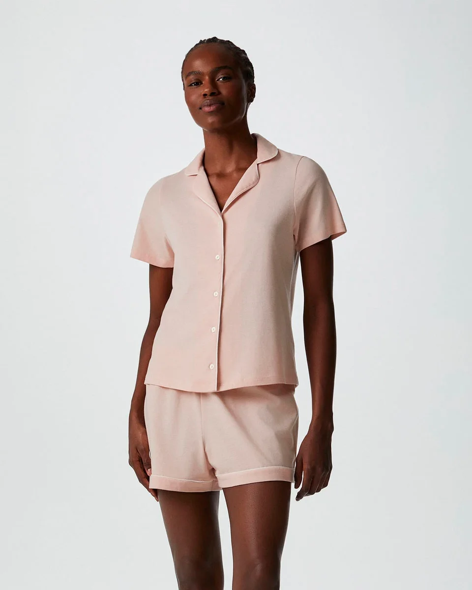 Hering pijama curto feminino com botes 7cyg — ROSA (foto 1)