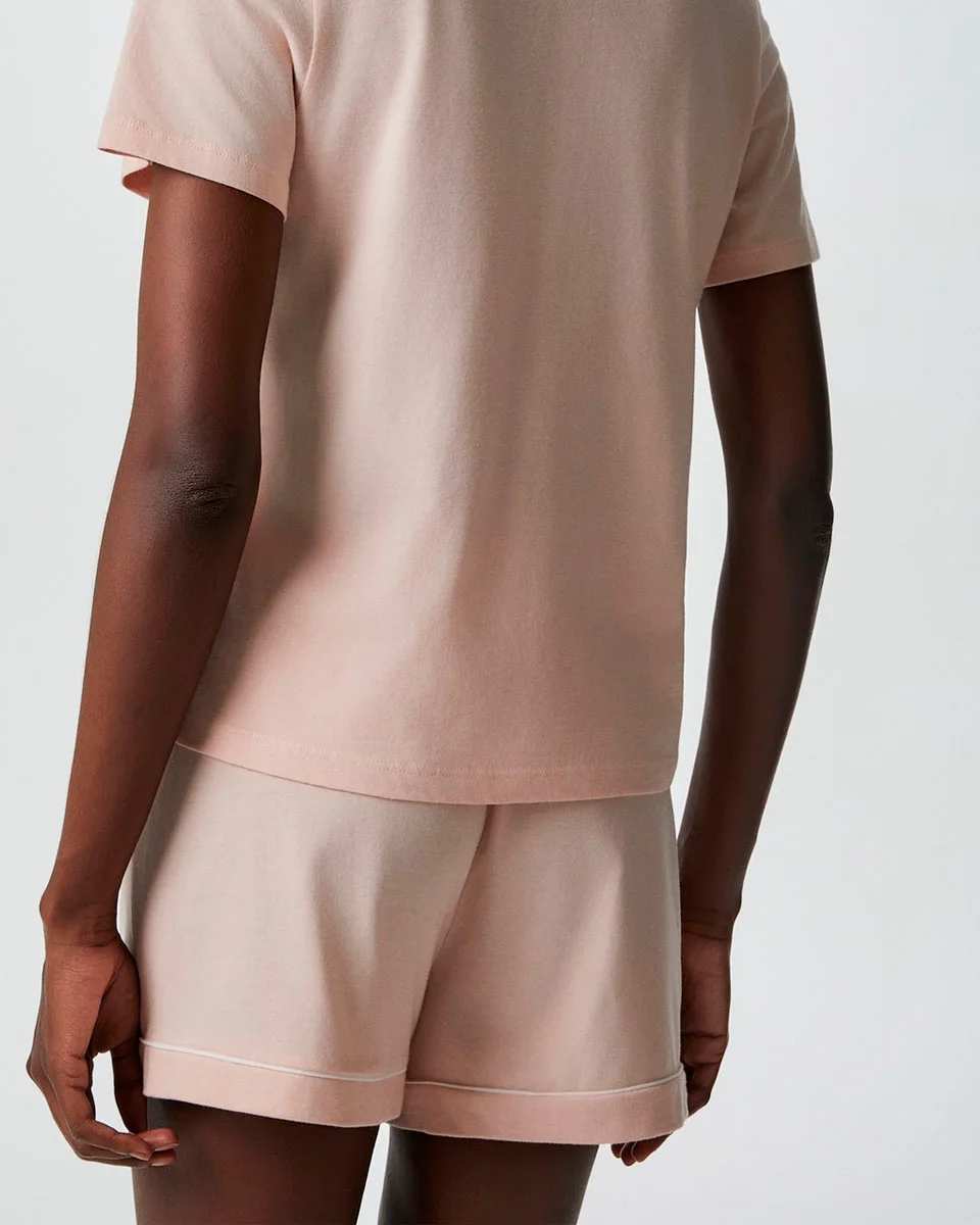 Hering pijama curto feminino com botes 7cyg — ROSA (foto 5)
