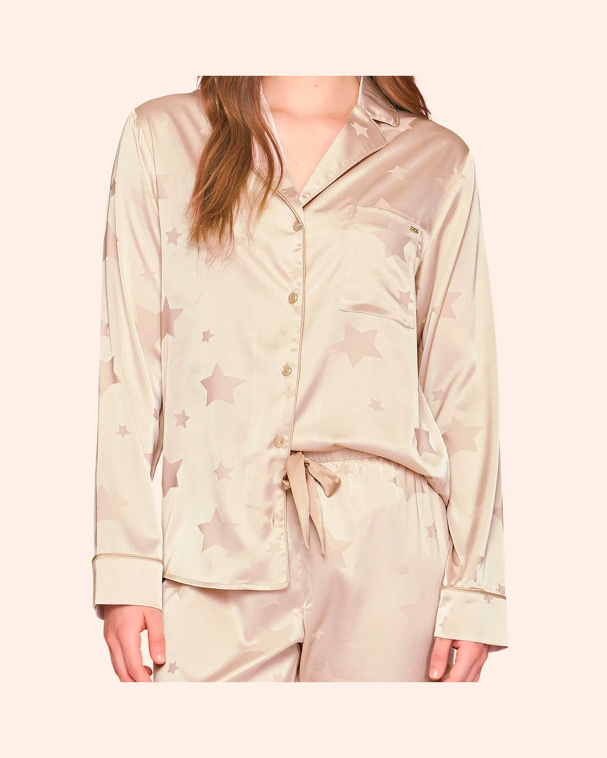 Lua luá pijama aberto starlit — BEGE (foto 2)