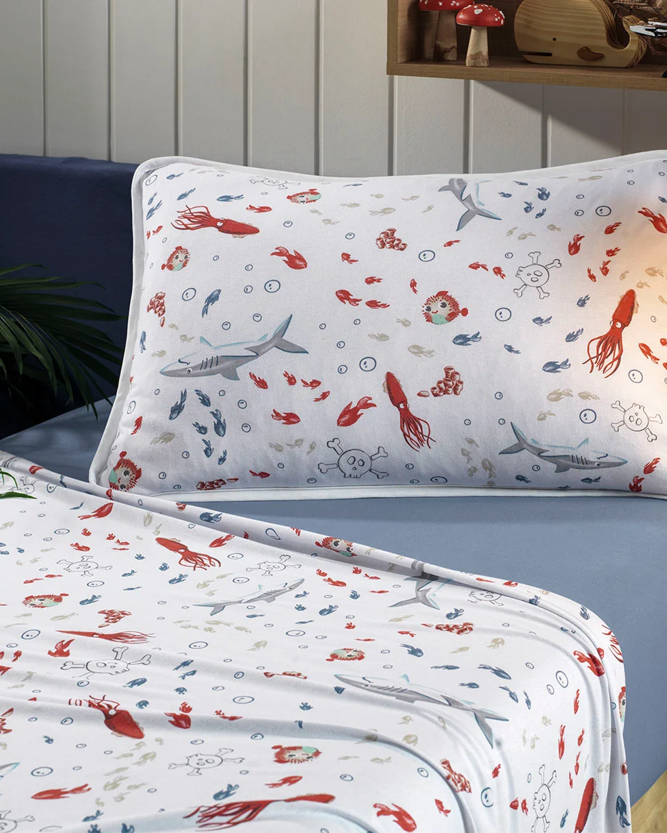Altenburg jogo de cama completo mundo kids malha — NAUTICO COMPOSE (foto 1)