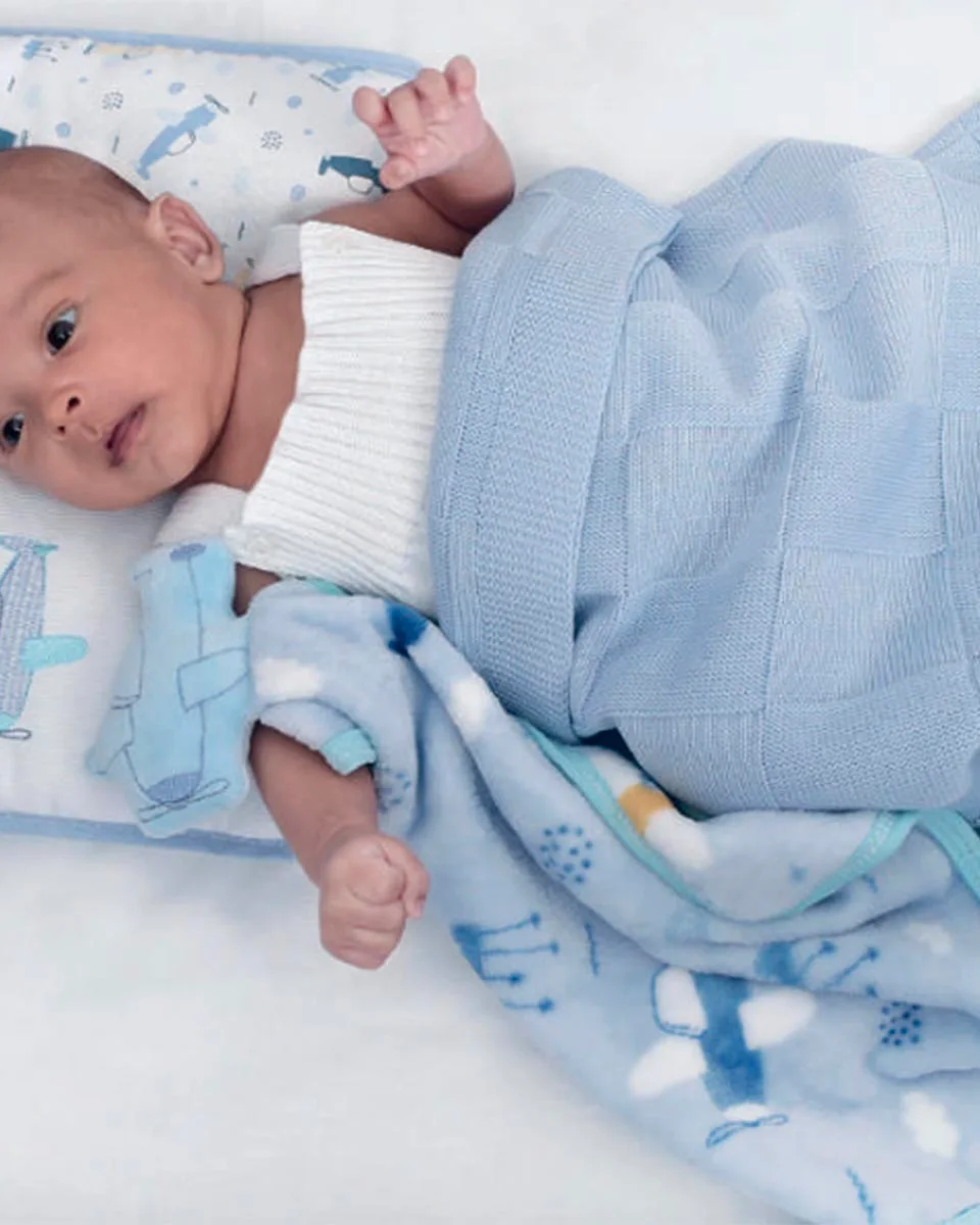 Minasrey manta tricot baby nice (foto 5)