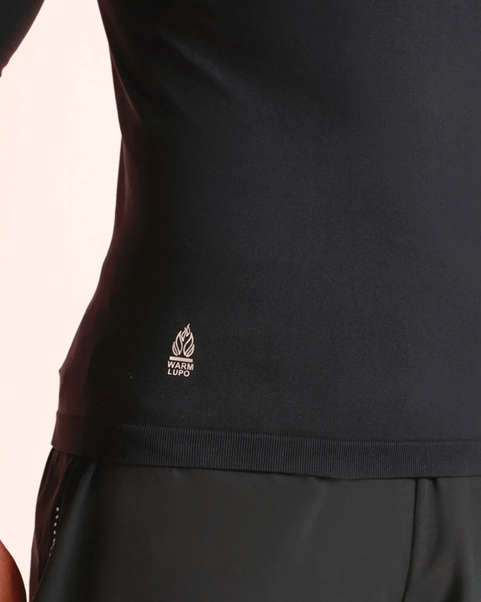 Lupo camiseta am under. warm 70661-001 — PRETA (foto 5)