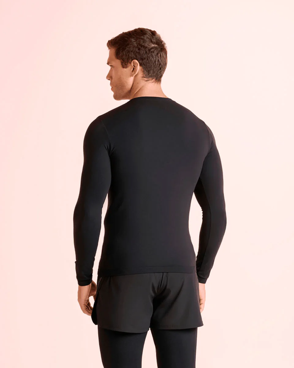 Lupo camiseta am under. warm 70661-001 — PRETA (foto 2)