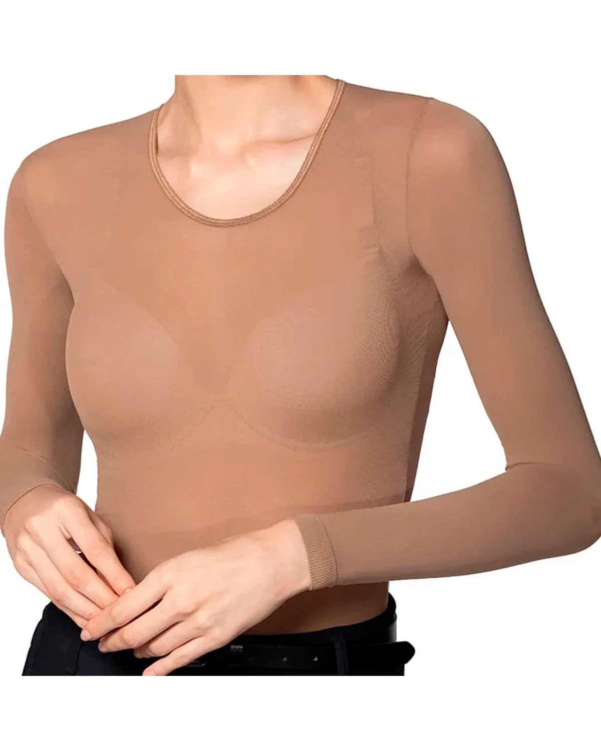 Lupo blusa segunda pele loba af manga longa 00845-001 (foto 2)