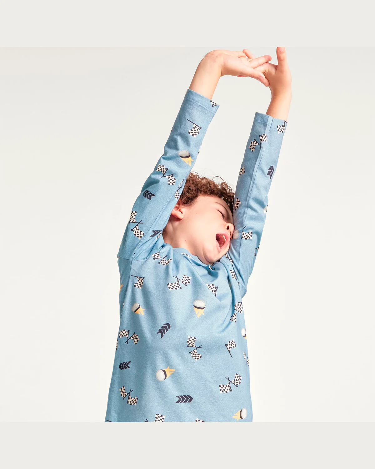 Hering kids pijama manga longa masculino infantil 56kz — AZUL (foto 5)