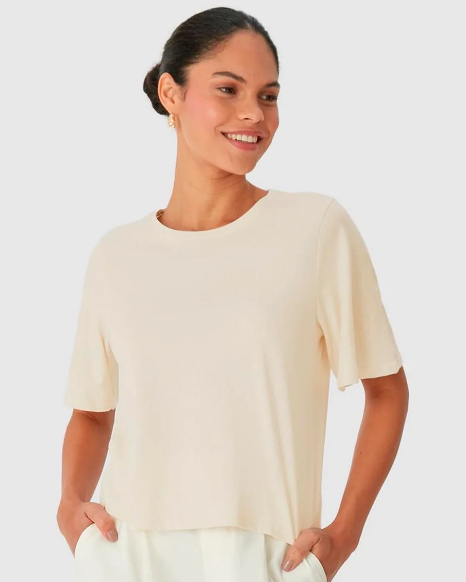 Malwee blusa basica 1000132933 — OFF WHITE (foto 1)