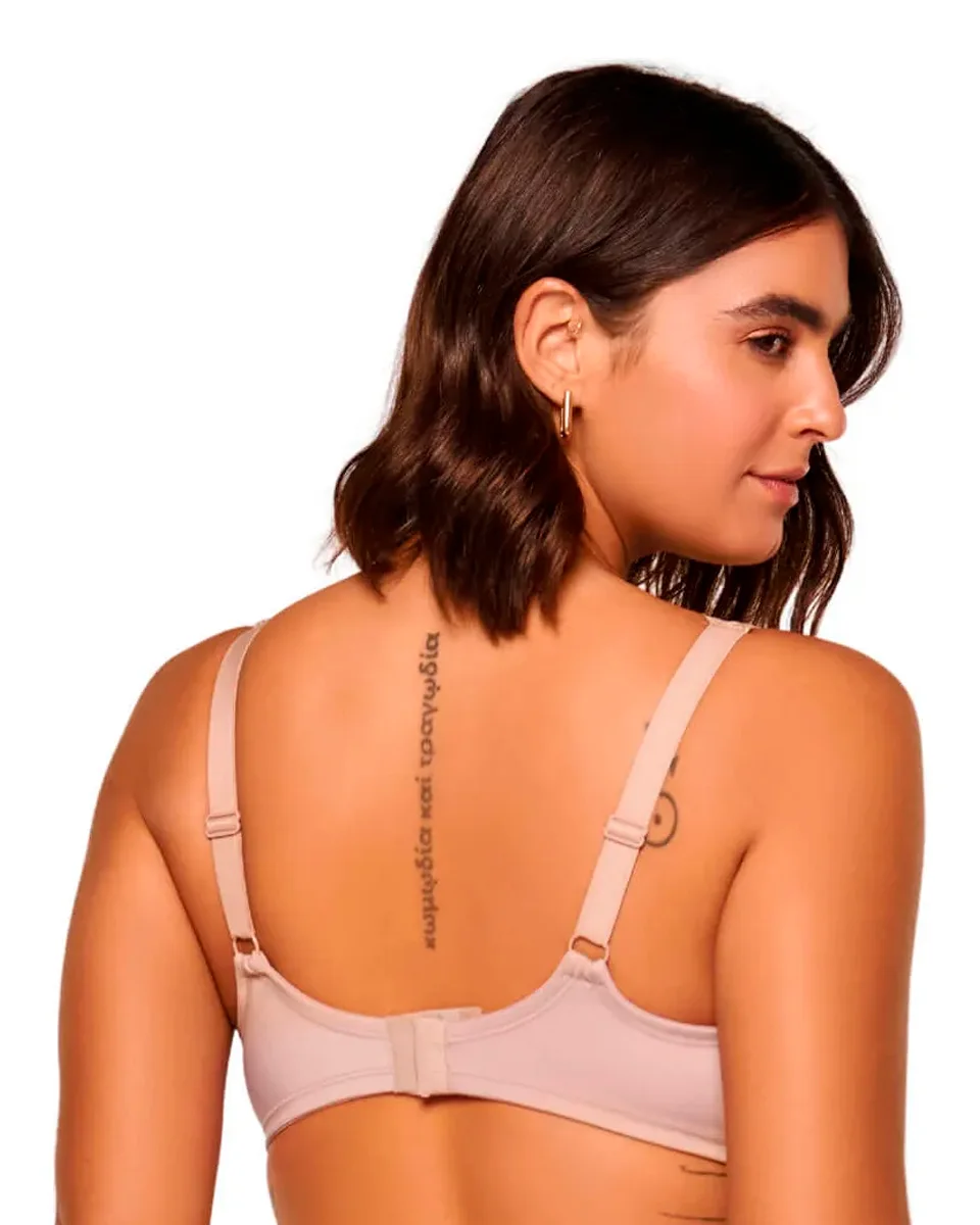 Liebe sutia 1/2 taca em microfibra e renda — CHOCOLATE (foto 2)