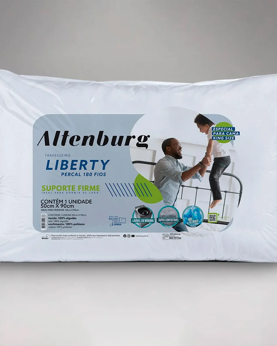 Altenburg travesseiro liberty 180 fios — BRANCO (foto 1)