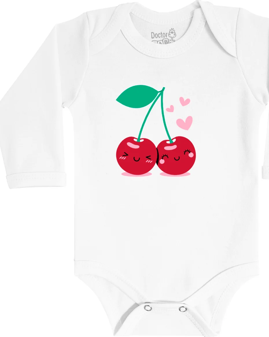 Doctor baby body ml fem. cereja — BRANCO (foto 1)