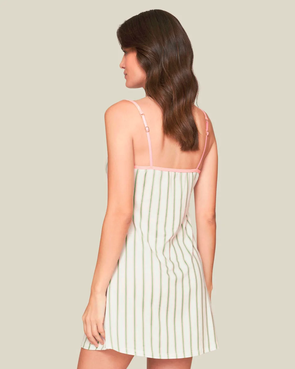 Lua luá camisola de alca adore — BRANCO/ROSA/VERDE (foto 2)