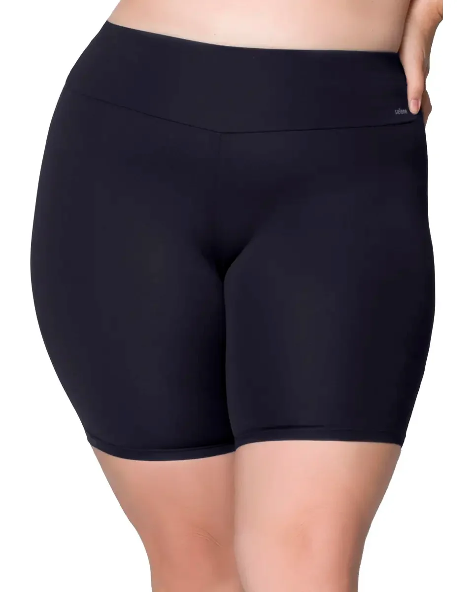 Selene bermuda basica plus size — PRETO (foto 1)