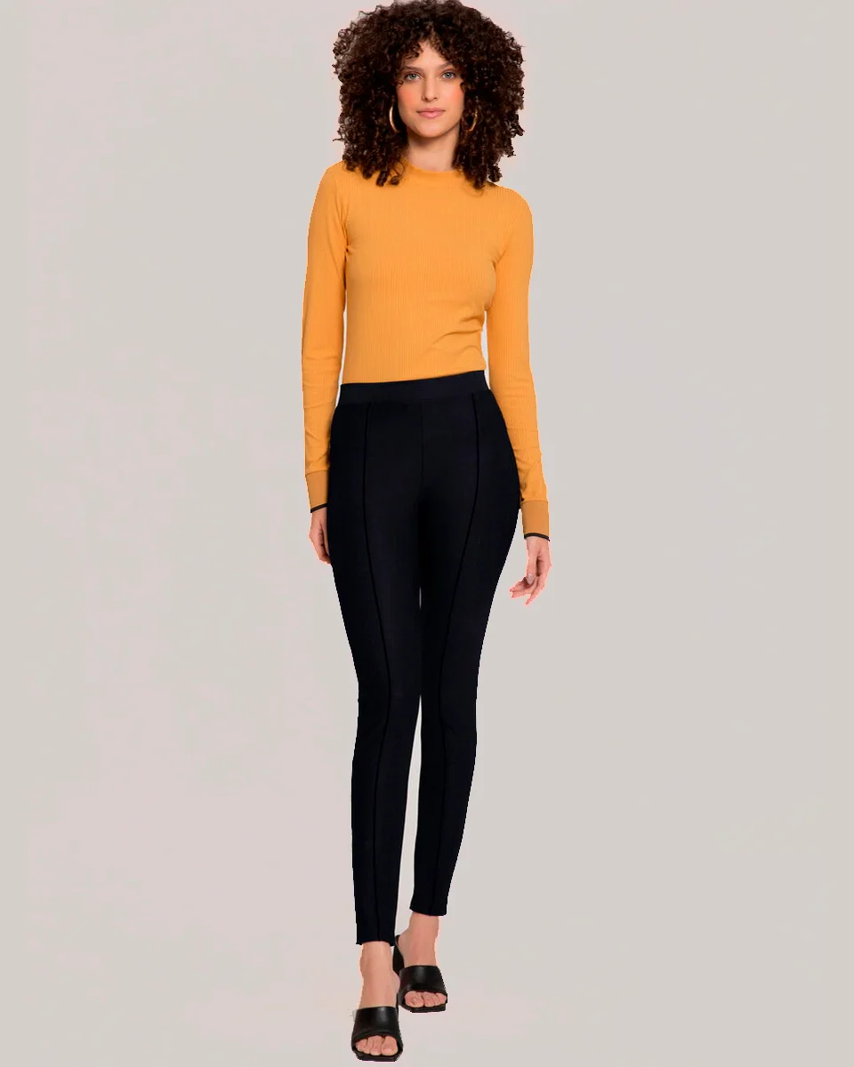 Lunender calca legging m. diagonal venec 60101 — PRETO REATIVO (foto 2)