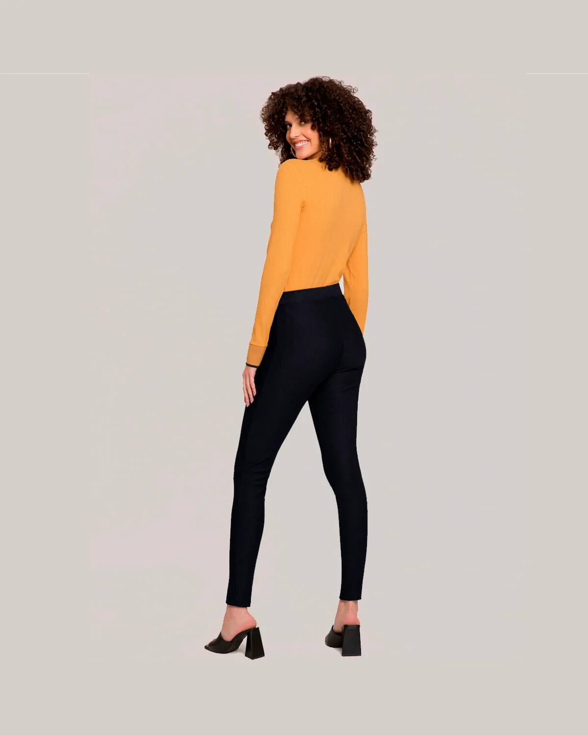 Lunender calca legging m. diagonal venec 60101 — PRETO REATIVO (foto 4)