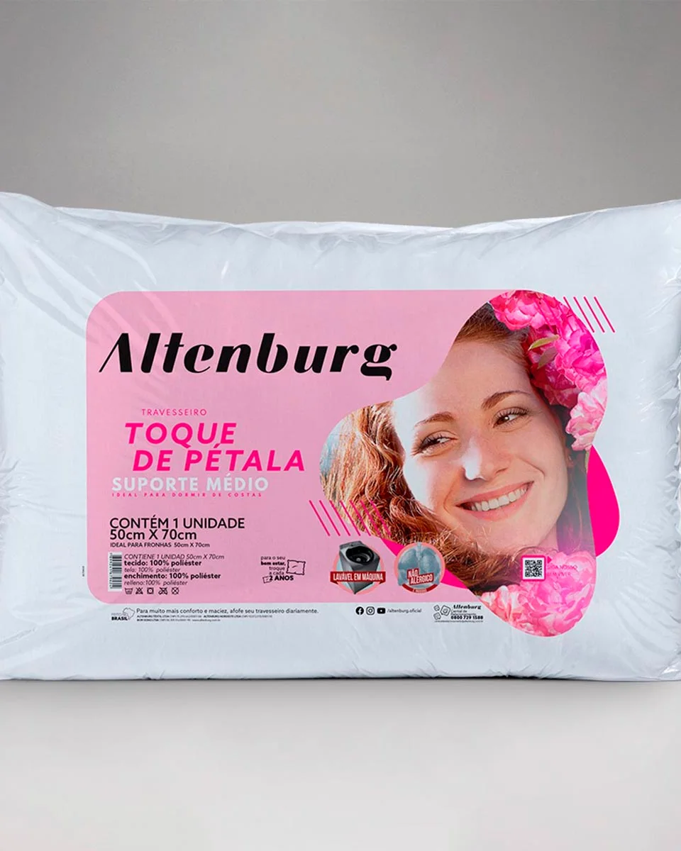Altenburg travesseiro toque de petala — BRANCO (foto 1)