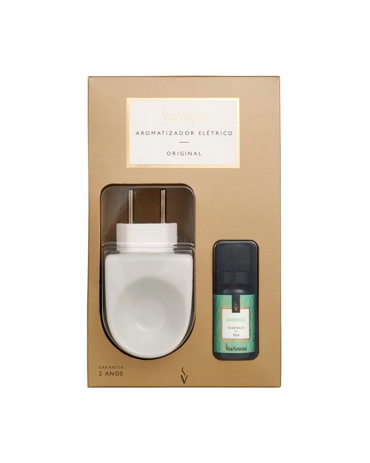 Via aroma aromatizador eletrico bivolt porcelana kit presente — BAMBOO (foto 1)